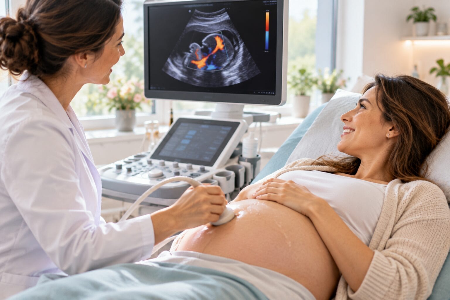 Vaginal- und Abdominal-Doppler-Ultraschall (2D und 3D)
