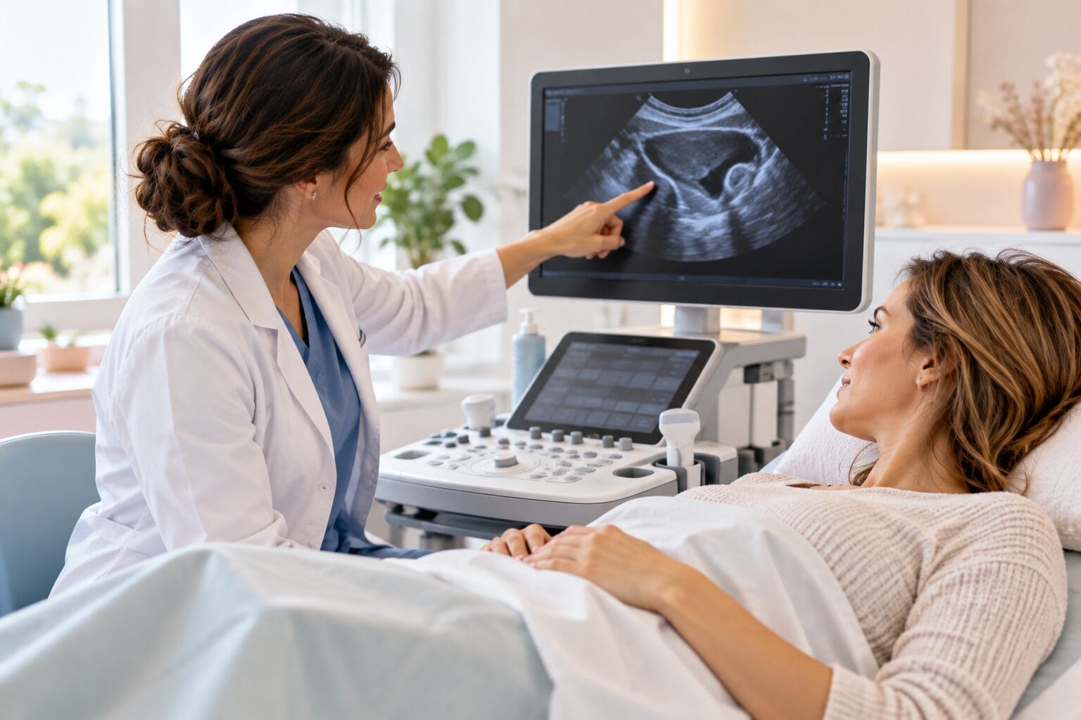 Eileiterdurchgängigkeitsprüfung mittels Ultraschall/Kontrastmitteluntersuchung